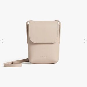 Minimalist Cream Crossbody Phone Bag